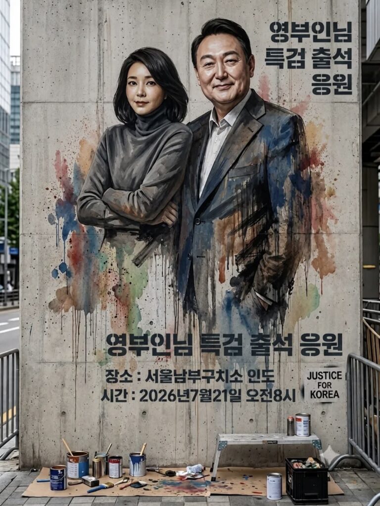 여사님 출정 응원 사진