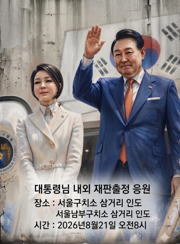 대통령님 출정 응원 사진